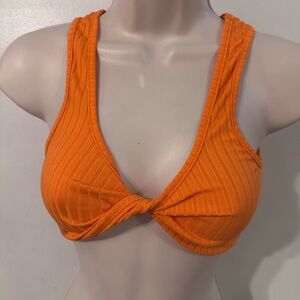 SHEIN Vibrant Orange Bikini Top
